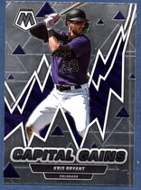 2022 Panini Mosaic Capital Gains #CG-3 Kris Bryant