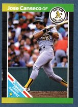1989 Donruss Grand Slammers (Yellow to Green Border) #1 Jose Canseco
