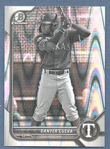 2022 Bowman Chrome Draft Black & White RayWave Refractor #BDC-148 Danyer Cueva