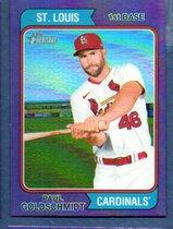 2023 Topps Heritage Chrome Purple Hot Box Refractor #307 Paul Goldschmidt