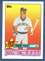 1989 Topps Stickers Backs (No Sticker) #21 Robin Yount
