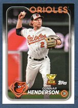 2024 Topps Baltimore Orioles #BAL-14 Gunnar Henderson
