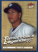 2001 Ultra Tomorrows Legends #13TL Alex Rodriguez