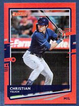 2020 Donruss Holo Orange #110 Christian Yelich