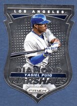 2015 Panini Prizm Diamond Marshals #9 Yasiel Puig