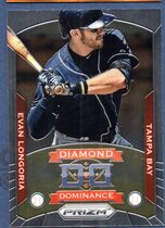 2014 Panini Prizm Diamond Dominance #5 Evan Longoria