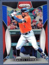 2019 Panini Prizm Prizm Red White & Blue #85 Carlos Correa