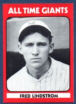 1980 TCMA Giants Greats (Blue Backs) #11 Freddie Lindstrom