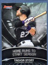 2016 Bowman Best Stat Lines #SL-TS Trevor Story