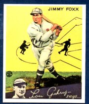 1985 Galasso 1934 Goudey Reprint #1 Jimmie Foxx