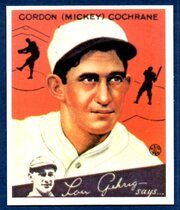 1985 Galasso 1934 Goudey Reprint #2 Mickey Cochrane