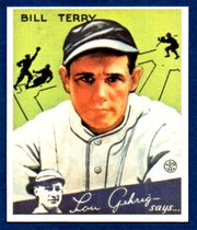 1985 Galasso 1934 Goudey Reprint #21 Bill Terry