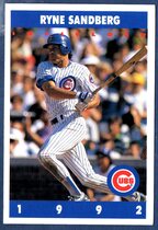 1992 Team Issue Chicago Cubs Marathon #23 Ryne Sandberg