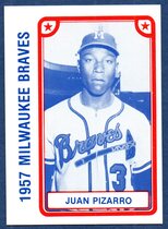 1980 TCMA 1957 Milwaukee Braves #18 Juan Pizarro