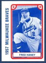 1980 TCMA 1957 Milwaukee Braves #38 Fred Haney