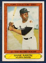 1985 Topps All Time Record Holders Woolworths #1 Hank Aaron