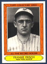 1985 Topps All Time Record Holders Woolworths #13 Frankie Frisch