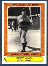 1985 Topps All Time Record Holders Woolworths #43 Rudy York
