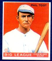 1983 Galasso 1933 Goudey Reprint #86 Phil Todt