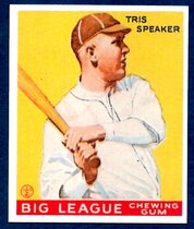 1983 Galasso 1933 Goudey Reprint #89 Tris Speaker