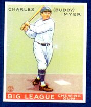 1983 Galasso 1933 Goudey Reprint #153 Buddy Myer