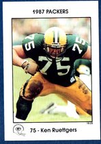 1987 Team Issue Green Bay Packers Police Waukesha County Deputy Sheriff #10 Ken Ruettgers