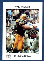 1987 Team Issue Green Bay Packers Police Waukesha County Deputy Sheriff #24 Brian Noble