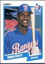 1990 Fleer Wax Box Cards #C-25 Ruben Sierra