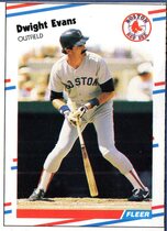 1988 Fleer Box Panels #2 Dwight Evans