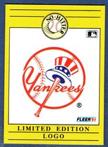 1991 Fleer Wax Box Cards #NNO New York Yankees Logo