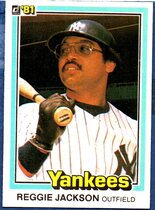 1981 Donruss Base Set #228 Reggie Jackson
