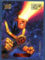 1994 Fleer Marvel Masterpieces Hildebrandt Brothers - Gold Foil #25 Cyclops