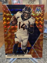 2020 Panini Mosaic Reactive Orange #71 Courtland Sutton