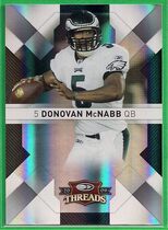 2009 Donruss Threads Silver Holofoil #76 Donovan McNabb