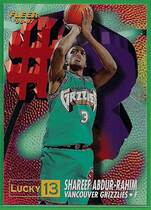 1996 Fleer Lucky 13 Prizes #3 Shareef Abdur-Rahim