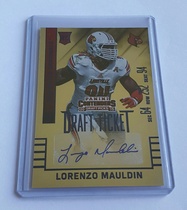 2015 Panini Contenders Draft Picks Blue Foil Ticket #214 Lorenzo Mauldin