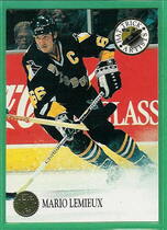 1993 Leaf Hat Trick Artists #4 Mario Lemieux