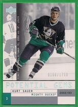 2002 Upper Deck Mask Collection #126 Kurt Sauer