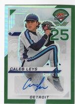 2025 Panini Prospect Edition Ticket Signatures Green #83 Caleb Leys