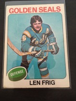 1975 O-Pee-Chee OPC NHL #174 Len Frig