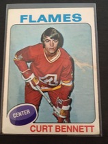 1975 O-Pee-Chee OPC NHL #8 Curt Bennett