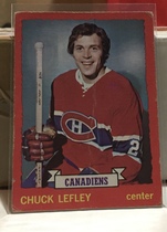 1973 O-Pee-Chee OPC Base Set #44 Chuck Lefley