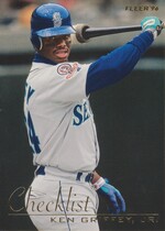 1996 Fleer Checklists #2 Ken Griffey