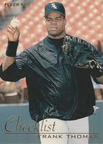 1996 Fleer Checklists #8 Frank Thomas