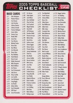 2005 Topps Base Set #CK1 Checklist Red