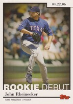 2006 Topps Update and Highlights Rookie Debut #RD-23 John Rheinecker