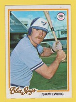 1978 Topps Base Set #344 Sam Ewing