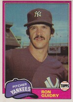 1981 Topps Base Set #250 Ron Guidry