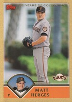 2003 Topps Traded Gold Bordered #T101 Matt Herges