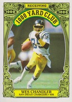 1986 Topps 1000 Yard Club #13 Wes Chandler